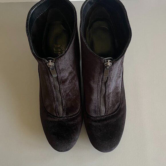 Circus By Sam Edelman Black Velvet Ankle Boots Sz 10 - Picture 9 of 13